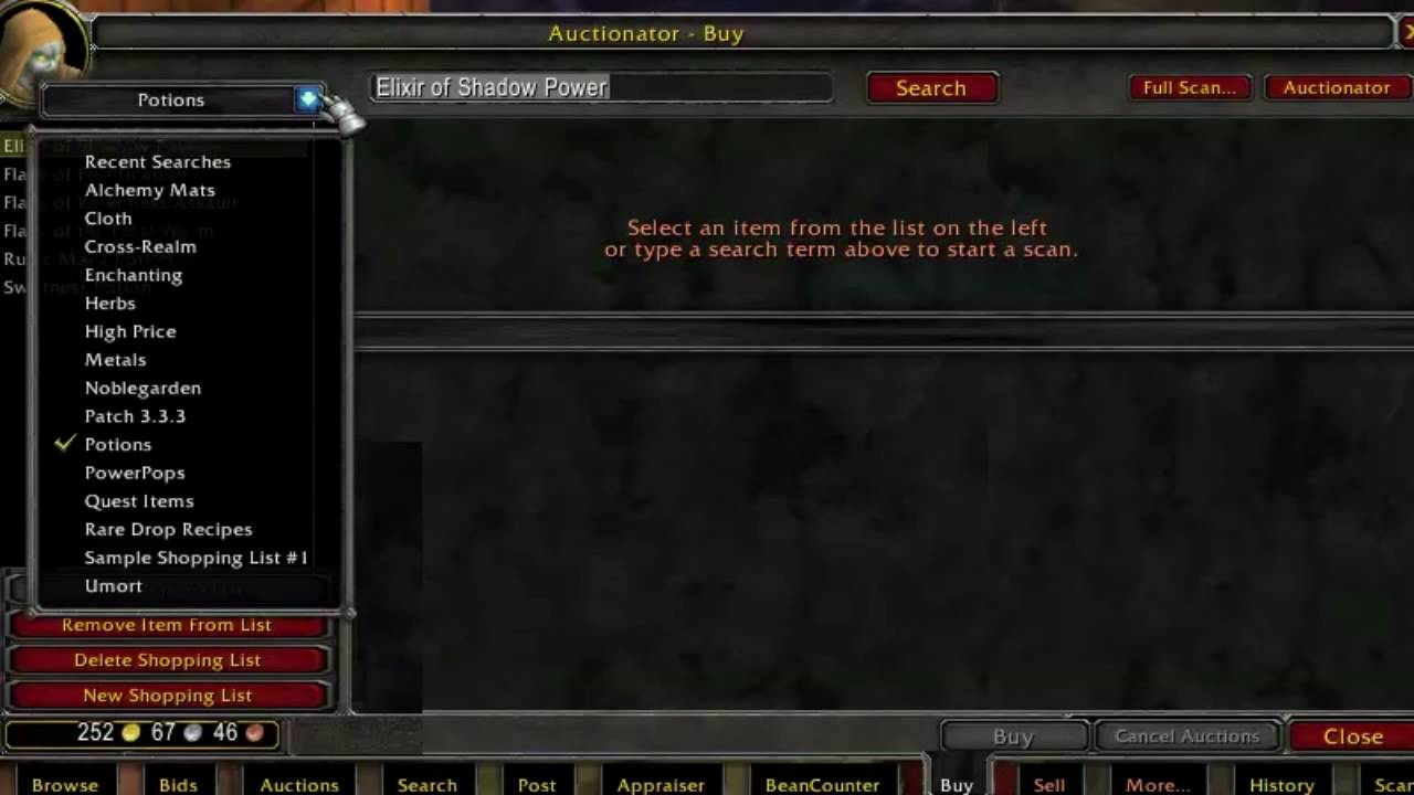 WoW Gold Tips Pipeline of the Day: Elixir of Shadow Power