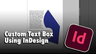 Custom Text Box Tutorial Using Adobe InDesign