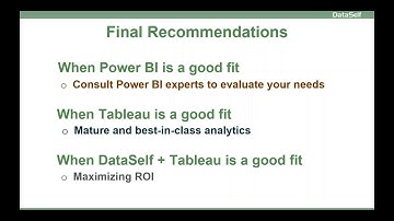 Power BI vs Tableau - Final Recommendations * OUTDATED, SEE LINK BELOW FOR NEW VIDEOS