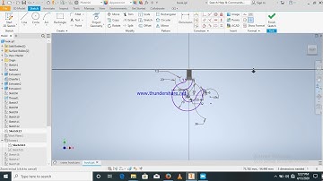 Autodesk Inventor 2020. Sketch, extrude, thread, sweep commands,-Crane hook