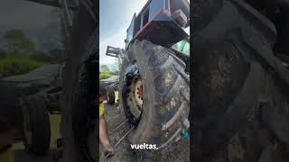🔥 Cover the TRACTOR'S TIRE with PLASTIC #Tractors #MysteriesOfLife #RuralIngenuity