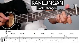 KANLUNGAN by Noel Cabangon-Guitar Tutorial with Tablature/Tabs and Tabs on Screen