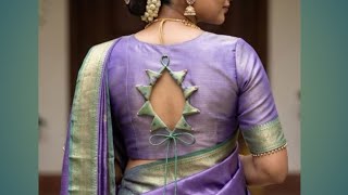 Beautiful blouse back design cutting and stitching video