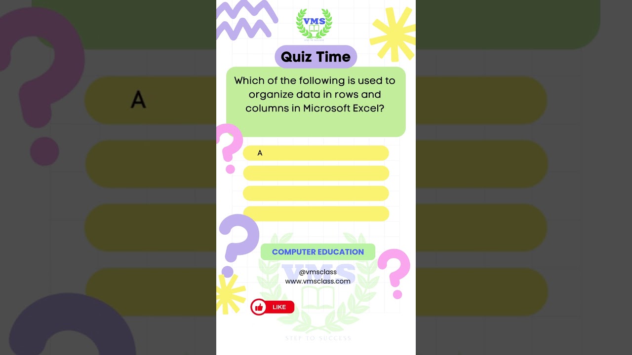 Computer Awareness MCQ 25 @VMSCLASS#Computers‪#computermcq #computerquestions #computer #education