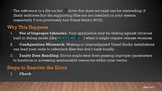 Resolving Debug Assertion Failed Errors in MSVC 2019 with Qt 6.1