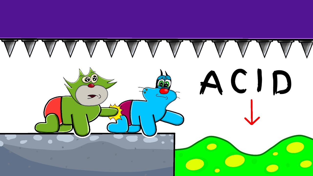 Oggy Playing High IQ Brain Games With Jack