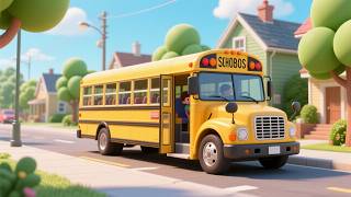 Tiny Tots School Bus Learning Adventure | Fun Kids Vehicle Song | School Bus Nursery Rhyme
