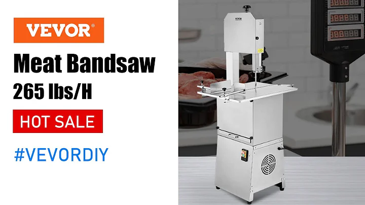 VEVOR Commercial Electric Meat Bandsaw, 850W for Rib Pork Beef