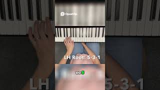 Play Left Hand Major Triad Chord First Inversion | Easy Piano Tutorial  #piano #pianolession