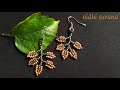 🌿 Beaded Leaves Earrings (0165)