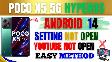 POCO X5 5G HyperOS FRP Bypass | POCO X5 Pro 5G HyperOS Unlock FRP | Setting Not Open | Easy method
