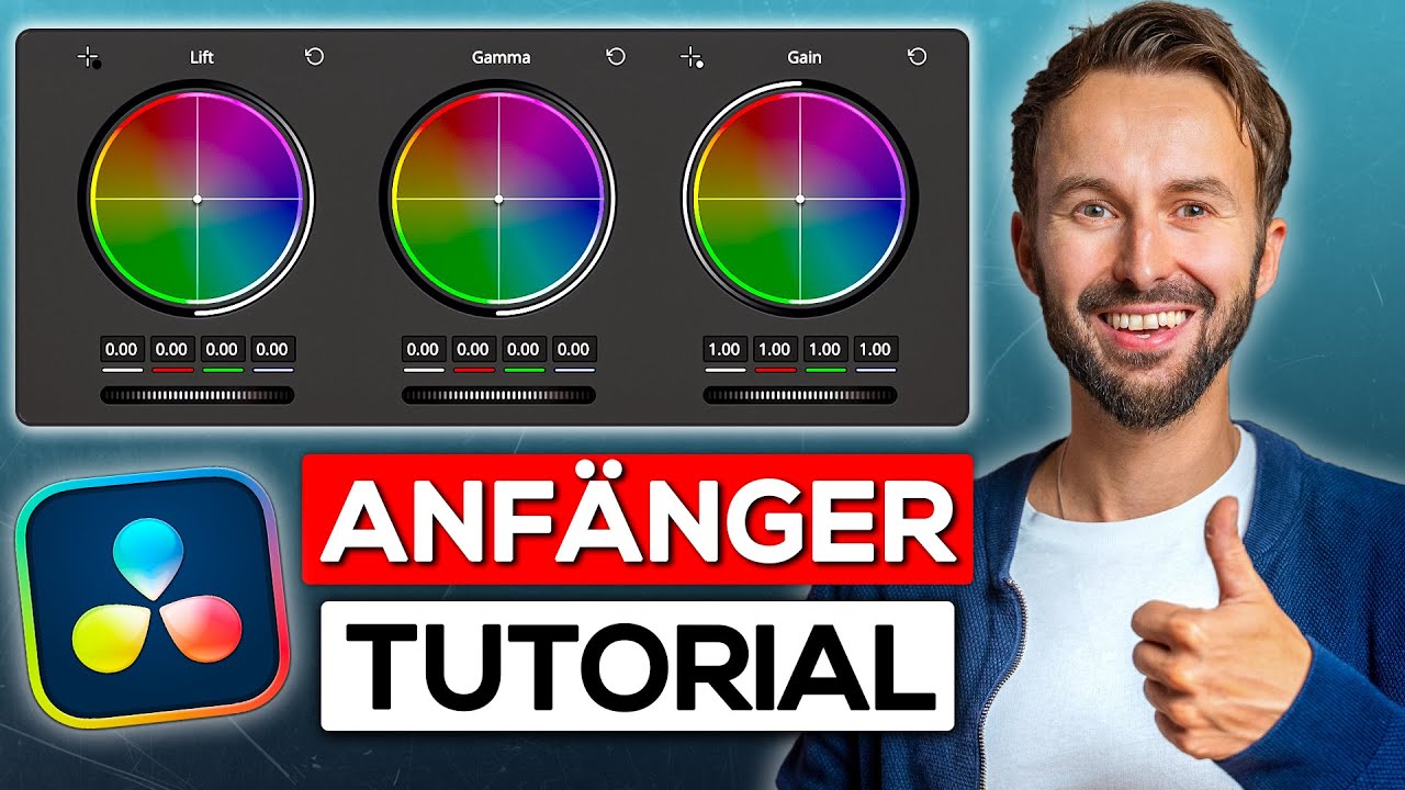 Color Grading für Anfänger 2025 | DaVinci Resolve 19 Tutorial - YouTube