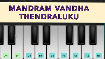 Mandram Vandha Thendraluku | Mouna Ragam | Ilaiyaraaja | Piano Cover | ** NOTES ** |