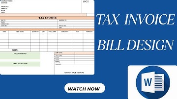 "Create a Simple Bill/Invoice Format in MS Word | Step-by-Step Tutorial 🧾💻"#msword #invoice #words
