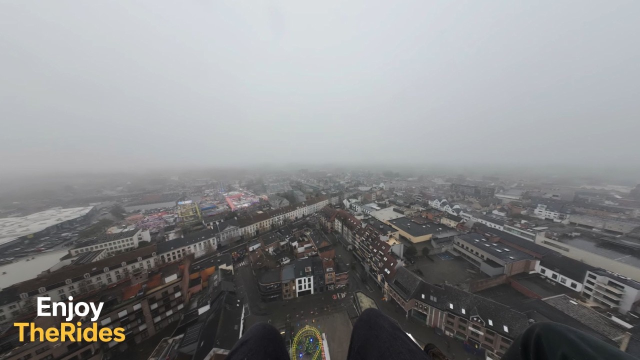 Mission Impossible Tower (Verwijk) (with snow) | Winterfoor Aalst (BE) | 15-2-'26 | 4K HDR