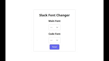 Slack Font Changer (Chrome Extension)