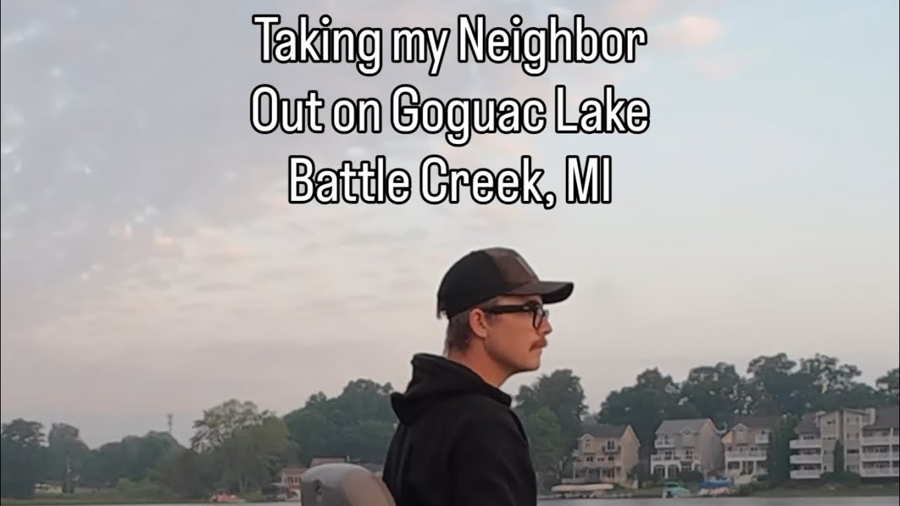 Bass fishing on Goguac Lake ft. Neighbor Mike #fishing