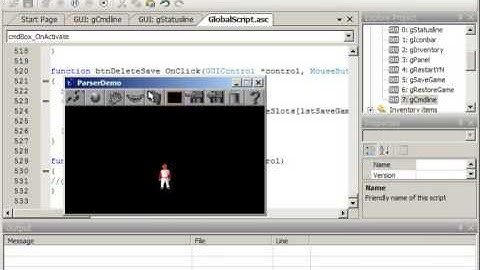 Follow-up video on adding a text parser to Adventure Game Studio games
