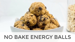 No Bake Oatmeal Energy Balls Recipe with Chocolate Chips