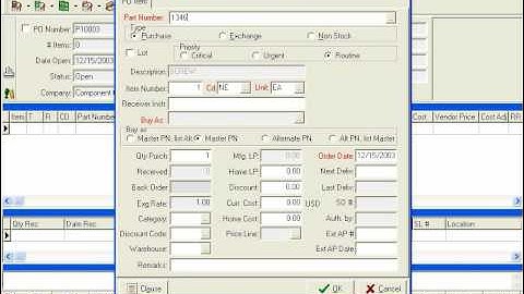 Quantum Control Purchase Orders - Part 1