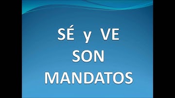 Irregular Affirmative Tu Commands "Pon Ten Ven"