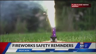 Fireworks safety reminders for the upcoming holiday