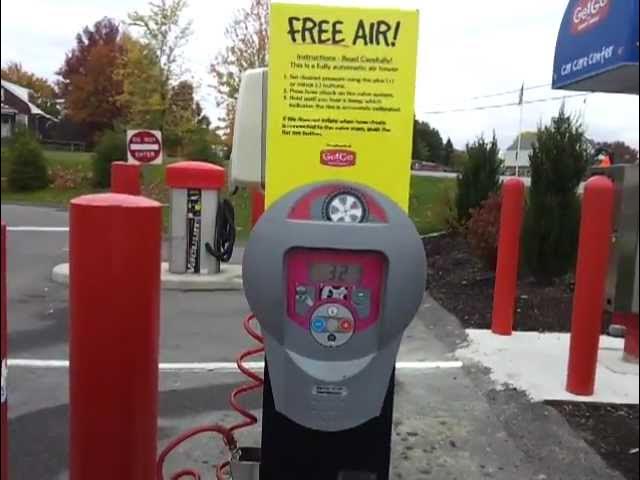 Fully Automated Tire Air Pump Free At Getgo Gas Stations - Youtube