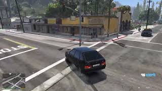 VAZ 2114 LADA SAMARA GTA 5 после капремонта рассекаю на легенде в гта 5,