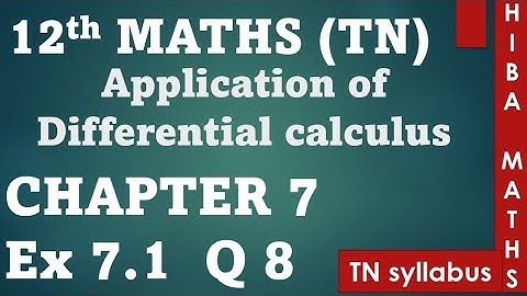 12th maths chapter 7 exercise 7.1 question 8