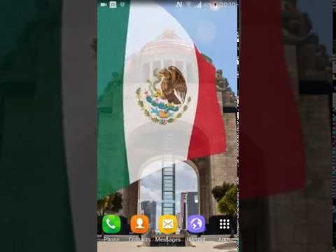 Mexico Vlag Live Achtergrond