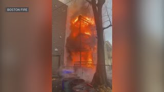 Fire destroys two Dorchester triple-decker homes