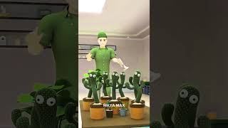 Alive Cactus With Pied Piper