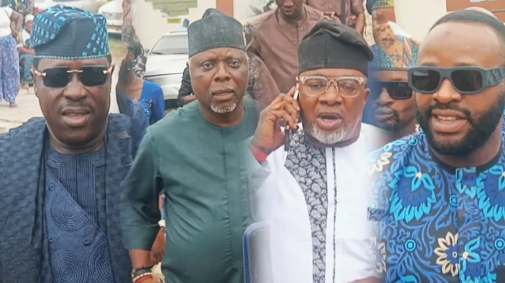 MOMENT OGOGO,DELE ODULE, OLAIYA IGWE,ADEBAYO SALAMI STORM ODUNLADE ADEKOLA FATHER BURIAL PARTY 