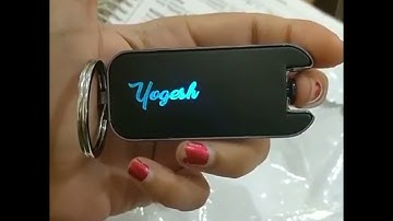 Led name key chain