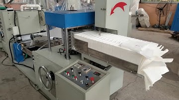 Full automatic 400mm napkin paper with 2 colors printing making machinery