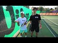 PLAYING WITH THE NEW ROGER FEDERER RACKET - WILSON PRO STAFF 97