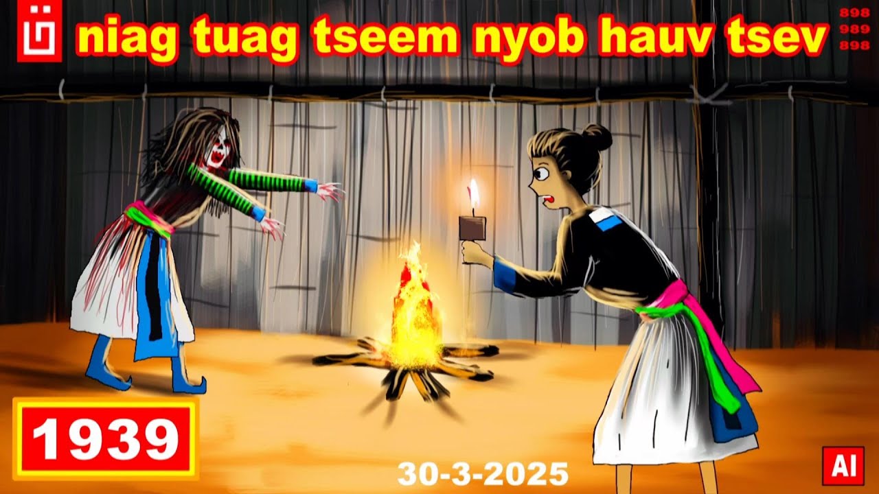 dab hais hmoob - 1939 - 30-3-2025 niag tuag tseem nyob hauv tsev, ยังอยู่ในบ้าน, Still in the house.