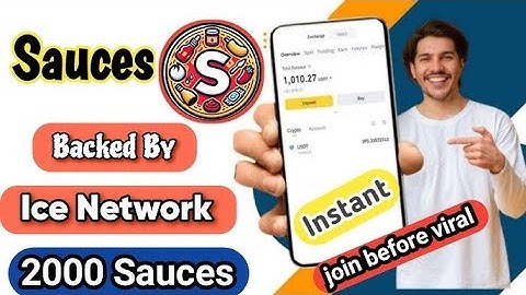 SAUCES | Sauces new mining app | Sauces Mining App | ice mining app | new ice mining project | #kgn