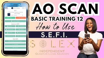 Solex AO Scan Basic Training #12 | S.E.F.I. Subtle Energy Frequency Imprtiner  (Official Replay)
