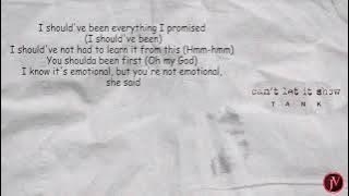 Tank - Can't Let It Show - LYRICS