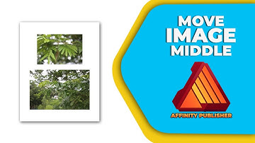 How to move an image to the middle in Affinity publisher