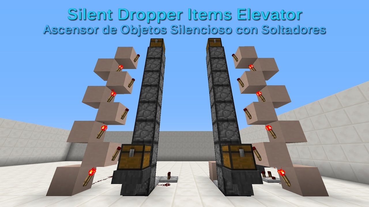 Mc 1 12 Silent Dropper Items Elevator Explanation Tutorial Youtube