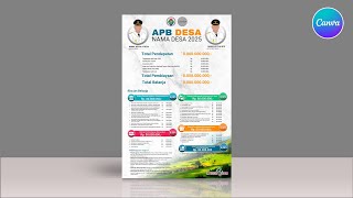 Desain Baliho APBDes Tahun 2025 [Canva Template]