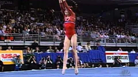 Tabitha Yim - Floor Exercise - 2001 U.S. Gymnastic...