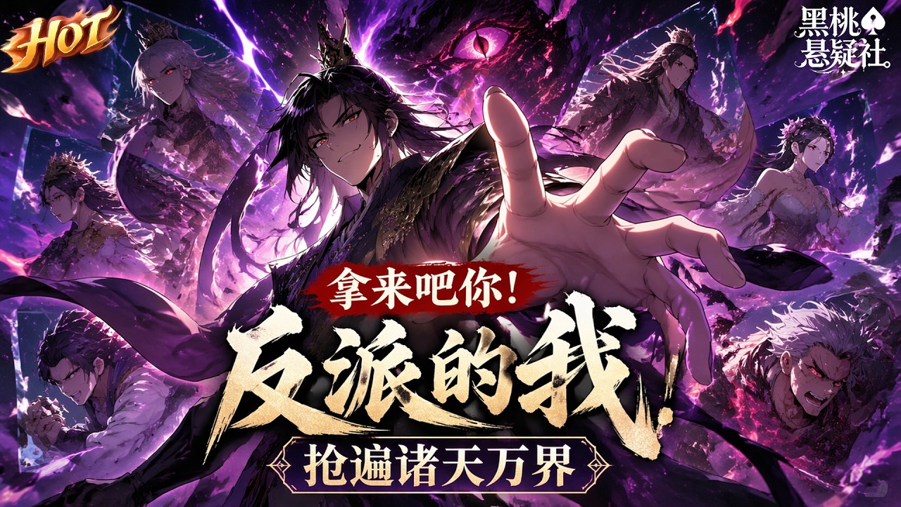 The hottest collection! “Bring it to you! “The Villain, I Steal All the Realms”: As a villain, all the treasures from all over the world are packed, and no one can stop them from running amok! #热血 #玄幻 #黑桃悬疑社