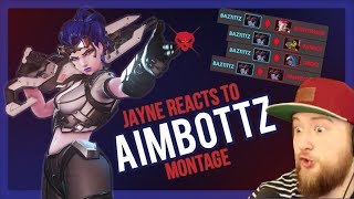 Jayne reacts to my Widowmaker montage - Overwatch