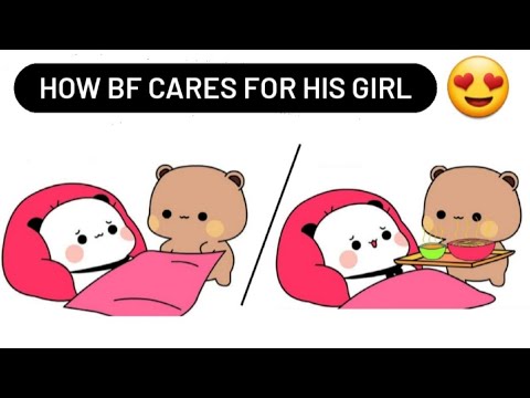 👫How bf care for his girl || Bubu and dudu || Peach and goma || Cute ...