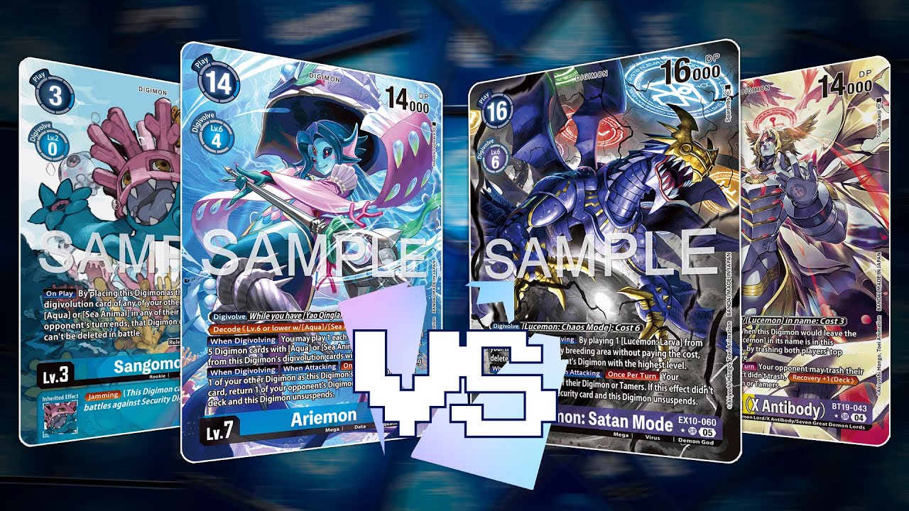Ариэмон против Люцемона | BT23 | Карточная игра Digimon