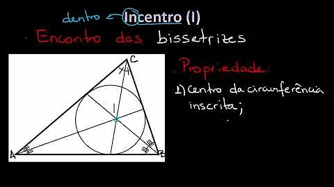 Como é chamado o encontro das alturas de um triângulo?