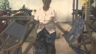 The making of traditional Balinese handwoven ikat fabric